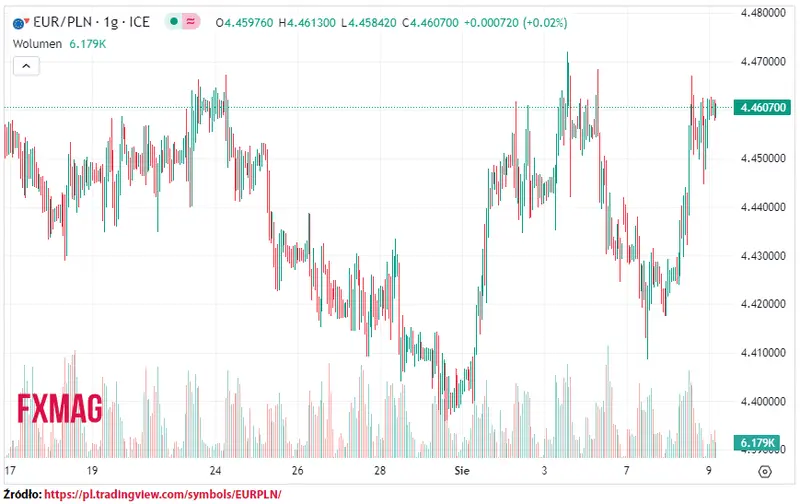 ile kosztuje euro kurs euro do zlotego eurpln w srode 090823 grafika numer 1