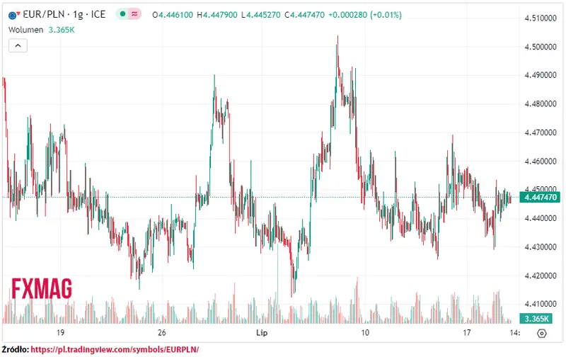 ile kosztuje euro kurs euro do zlotego eurpln w srode 190723 grafika numer 1