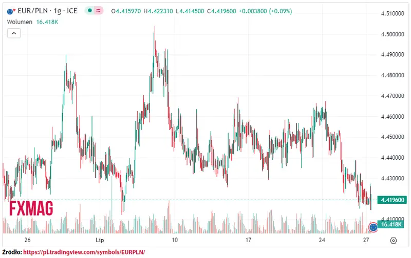 ile kosztuje euro kurs euro do zlotego eurpln w czwartek 270723 grafika numer 1