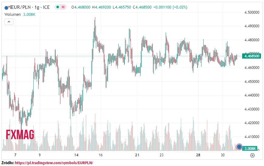 ile kosztuje euro kurs euro do zlotego eurpln w czwartek 310823 grafika numer 1