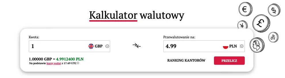 ile kosztuje jeden funt 8 kwietnia 2024 sprawdz dzisiejszy kurs funta do zlotego euro dolara franka prognoza grafika numer 1