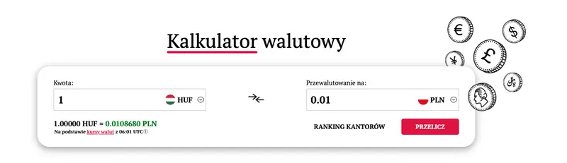 kursy walut 1104 burzliwe zmiany na kursach walut zobacz po ile forint huf dolar usd funt gbp korona nok frank chf euro eur grafika numer 1