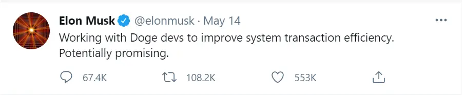 Elon Musk wskazuje na współprace z deweloperami DOGEcoina w celu poprawienia wydajności 