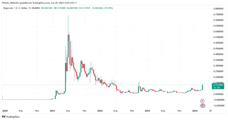 rekordowa kwota postawiona na kryptowalute nadchodzi kolejna hossa meme coins grafika numer 2