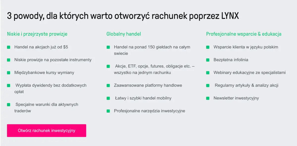 lynx broker globalne inwestycje z polska obsluga grafika numer 5