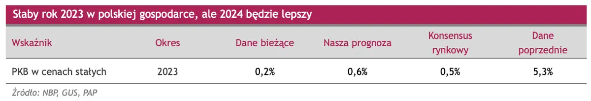 slaby rok 2023 w polskiej gospodarce ale 2024 bedzie lepszy grafika numer 1