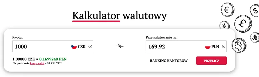 przelicznik walut ile zlotych pln kosztuje teraz euro eur forint wegierski huf czy korona czeska czk aktualne kursy walut grafika numer 5