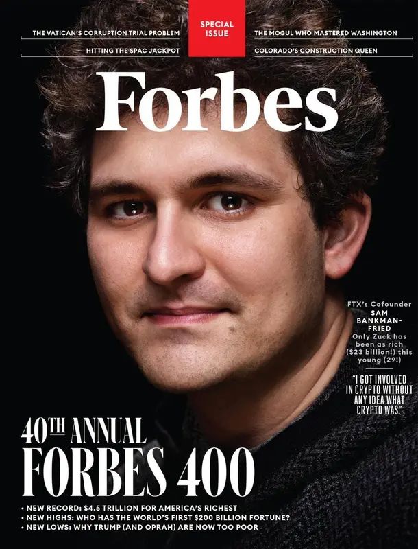 Sam Bankman-Fried's Forbes cover.