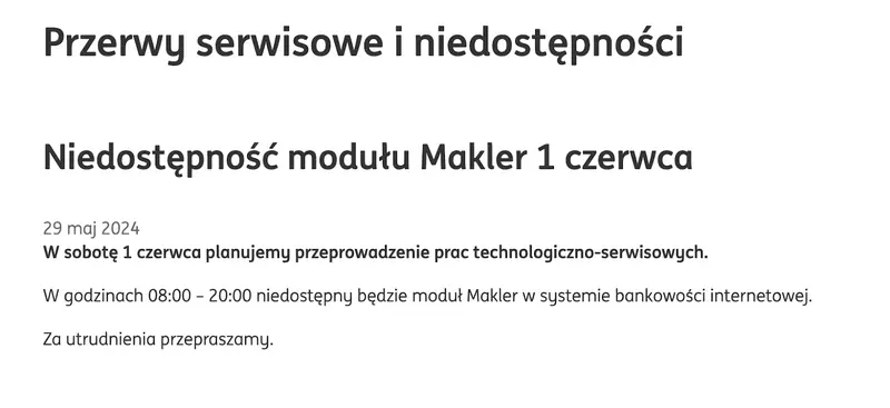 przerwa techniczna w bankach 1 4 czerwca sprawdz koniecznie gdzie nie zrobisz przelewu grafika numer 2