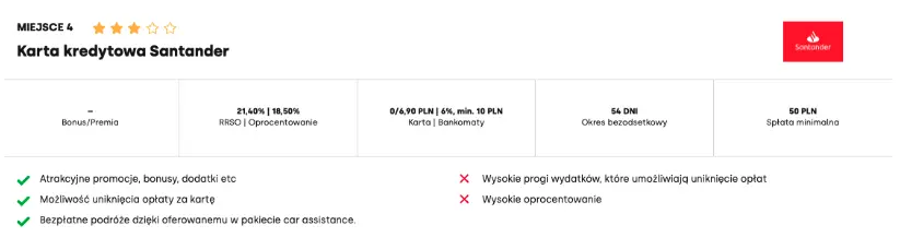 ranking kart kredytowych sierpien 2024 najlepsze warunki karta kredytowa sierpien 2024 zestawienie ofert koszty okres bezodsetkowy oprocentowanie bonusy grafika numer 4