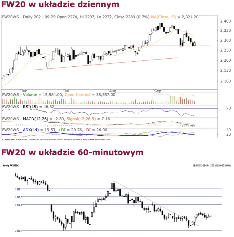 Wzrostowe odreagowanie na GPW - zobacz analizę techniczną FW20 - 1