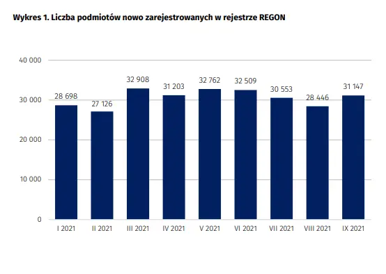 Wzrost podmiotów z zawieszoną działalnością, spadek liczby wyrejestrowanych! - najnowsze dane Urzędu Statystycznego - 2