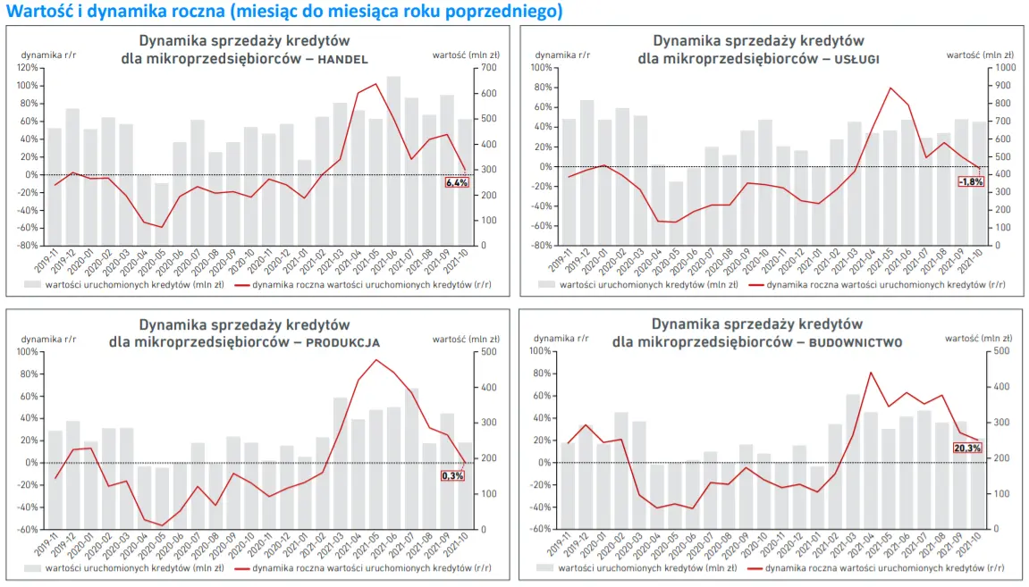 Mikroprzedsiębiorcy. Najnowsze dane BIK o sprzedaży kredytów dla mikrofirm - 6