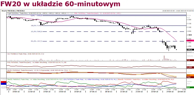 Kontrakty terminowe – załamanie na rynkach po inwazji na Ukrainę. Zobacz, jak zareagował kurs FW20 - 2