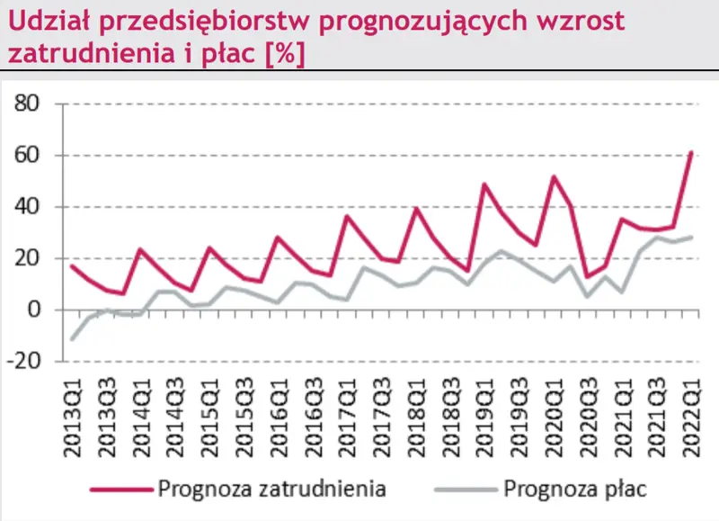 Makro – kraj. Badanie koniunktury NBP firm potwierdza mocno rozgrzany rynek pracy w Polsce  - 1