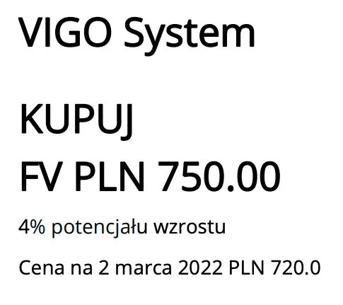 VIGO System: omówienie wyników finansowych za 4Q21  - 1
