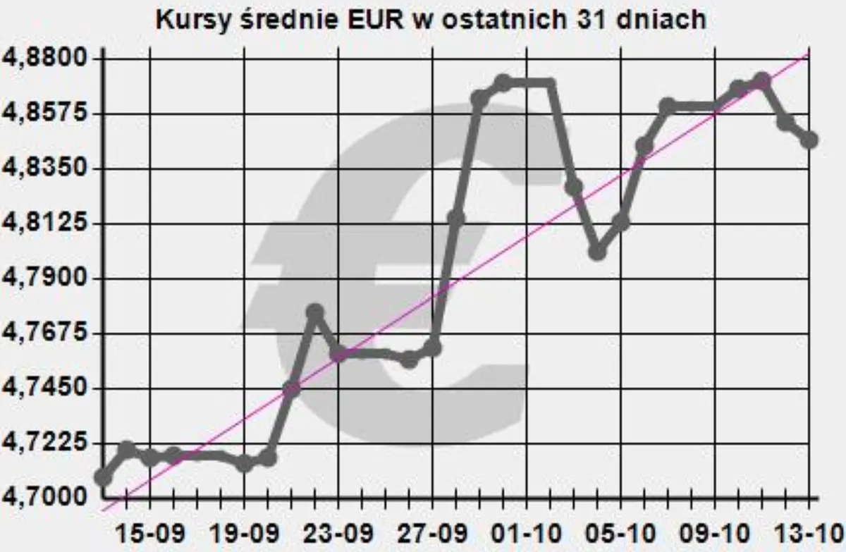 kurs euro: ile kosztuje jedno euro? Wykres EURPLN