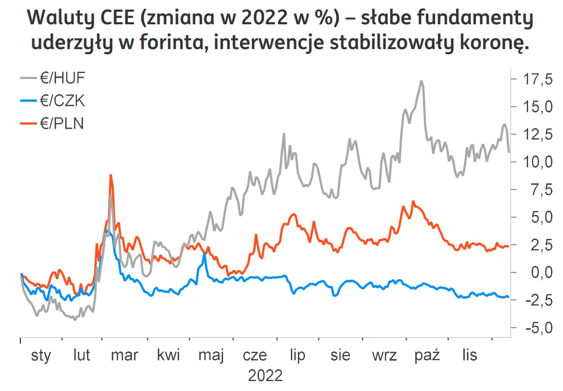 Prognoza walutowa na 2023 rok. Kurs dolara (USD/PLN) poszybuje w dół? Euro (EUR/PLN) i frank (CHF/PLN) zaskoczą Polaków? Co z funtem (GBP/PLN)? Komentarz FX - 2