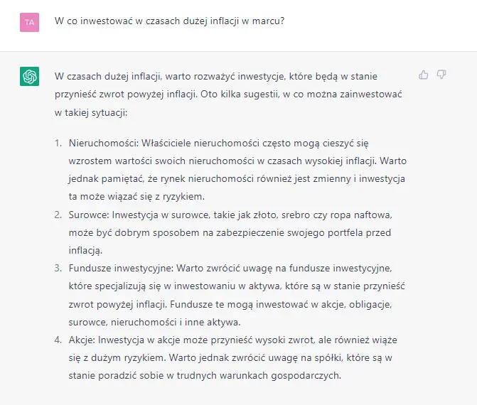 Jak oszczędzać i inwestować w marcu 2023 – radzi ChatGPT - 2