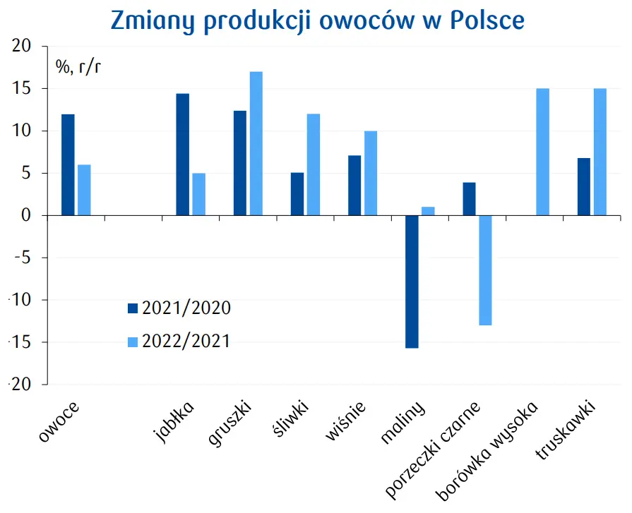 Owoce: jak zmieniła się produkcja w Polsce? [analiza i perspektywy] - 1