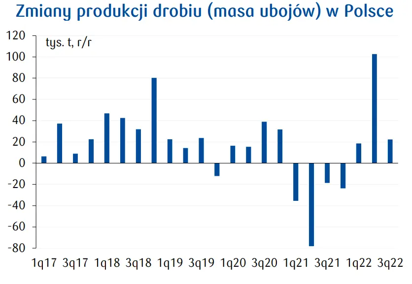 Rynek drobiu w Polsce: eksport i  produkcja spadają,  ceny rosną [PERSPEKTYWY 2023] - 1