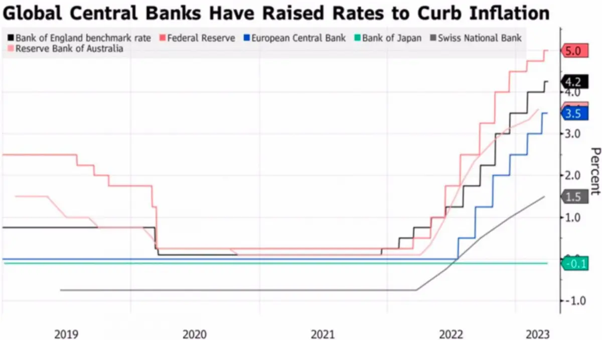 Dynamika poziomu stóp banku centralnego