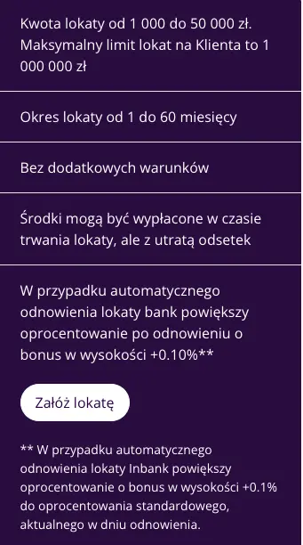 Najlepsza lokata w InBank. Jak założę lokatę w InBank i ile na niej zarobię? Oprocentowanie lokat InBank kwiecień maj 2023. Inbank opinie lokaty, kontakt i infolinia - 1