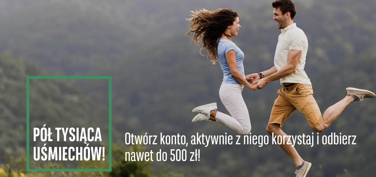 Zgarnij 500 zł za otwarcie rachunku i aktywne korzystanie z niego. Najnowsza promocja BNP Paribas. Przystąp do promocji „Moja i Twoja okazja”! - 1