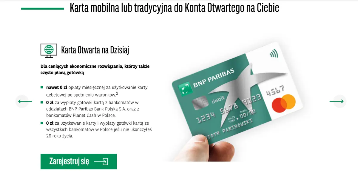 Zgarnij 500 zł za otwarcie rachunku i aktywne korzystanie z niego. Najnowsza promocja BNP Paribas. Przystąp do promocji „Moja i Twoja okazja”! - 2