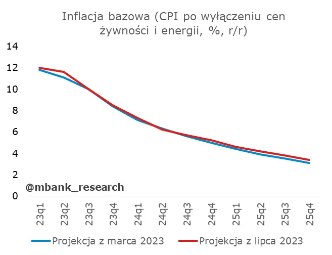 Tak ma się zachować inflacja. Projekcja inflacyjna NBP lipiec 2023 - 13