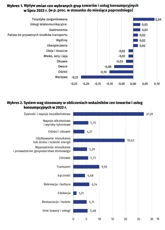 Wskaźniki cen towarów i usług konsumpcyjnych w lipcu 2023 r - 2