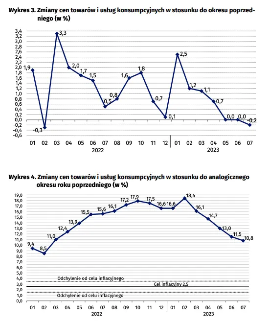 Wskaźniki cen towarów i usług konsumpcyjnych w lipcu 2023 r - 3