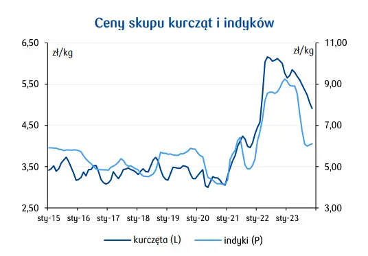 Ceny drobiu w Polsce: dalsze spadki w 2024 roku  - 2