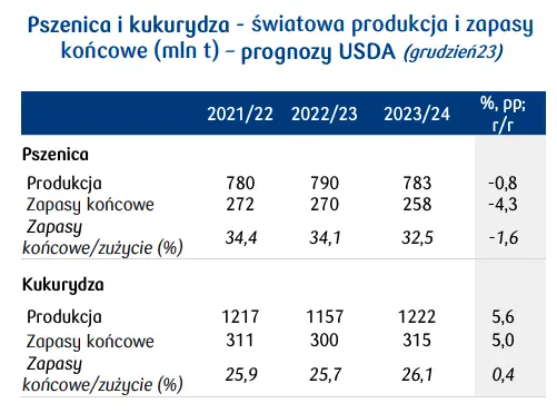 Ceny zbóż. Prognozy dla cen pszenicy i kukurydzy na 2024 rok  - 1