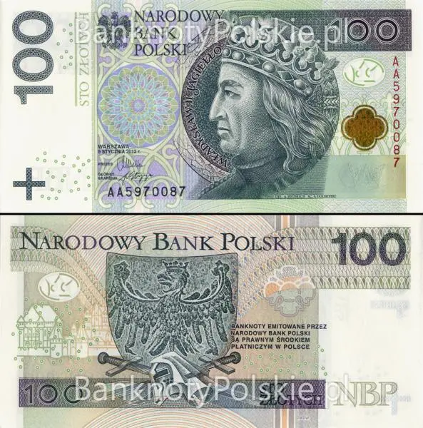  Banknot PLN o nominale 100 zł