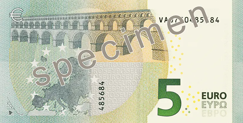 Banknot o nominale 5 euro
