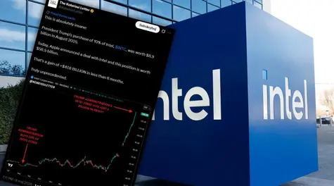 Akcje Intel Prognozy: Powrót krzemowego króla? W tle umowa z Apple, nowe procesory i ogromny wzrost akcji