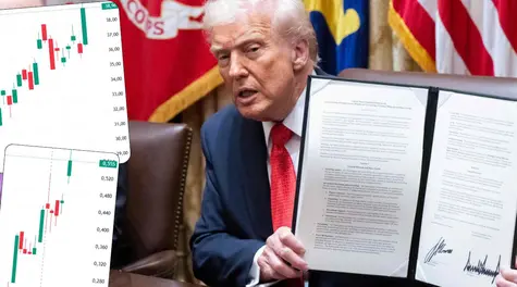 Akcje spółek wystrzeliły o nawet kilkadziesiąt procent. Trump złożył krytyczny podpis