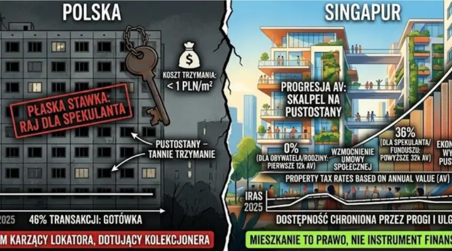 Za całą pensję kupisz 0,48 metra. Czy model z Singapuru uratuje polski rynek?