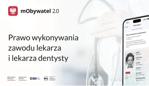 Cyfrowe uprawnienia lekarzy i dentystów teraz w mObywatel 2.0