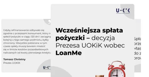 UOKiK nakazuje LoanMe zwrot nadpłat za wcześniejszą spłatę pożyczek! Nowe standardy ochrony konsumentów