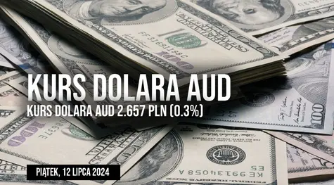 Cena dolara australijskiego AUD/PLN w piątek, 12 lipca