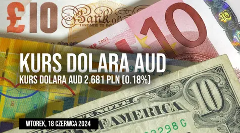 Cena dolara australijskiego do złotego AUD/PLN w wtorek, 18 czerwca