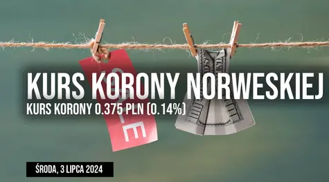 Cena korony norweskiej do złotego NOK/PLN we środę, 3 lipca. Ile zapłacimy dziś za koroną norweską?