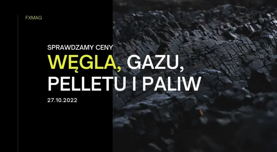 Ceny węgla rozpędzone – dalej lecą w dół! Dzieje się na stacjach benzynowych. Sprawdzamy ceny gazu, węgla, pelletu i paliw w czwartek (27.10.2022) | FXMAG INWESTOR