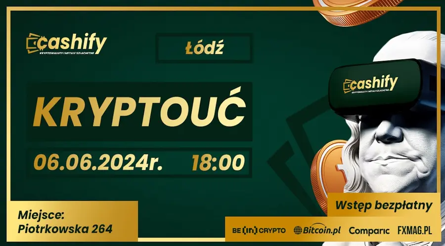 KryptoUć - bezpłatny meetup Cashify w Łodzi już 6 czerwca!