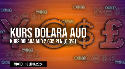 Kurs dolara australijskiego AUD/PLN we wtorek, 16 lipca