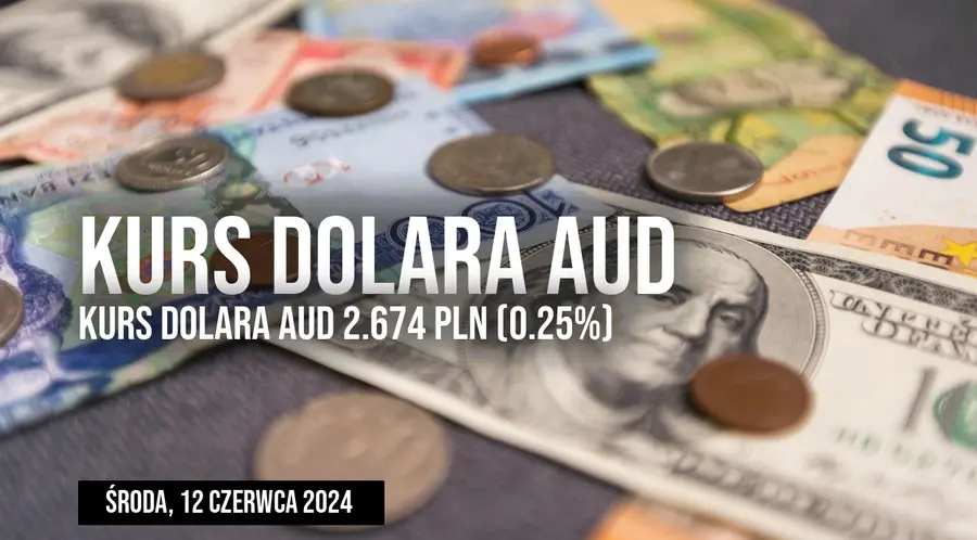 Kurs dolara australijskiego do złotego (AUD/PLN) we środę, 12 czerwca