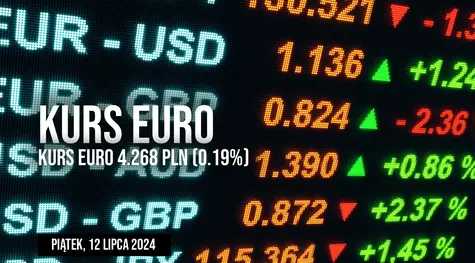 Kurs euro EUR/PLN w piątek, 12 lipca. Czy euro może wstrząsnąć rynkiem?