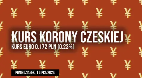 Kurs korony CZK/PLN w poniedziałek, 1 lipca. Ile trzeba dziś dać za koronę czeską?